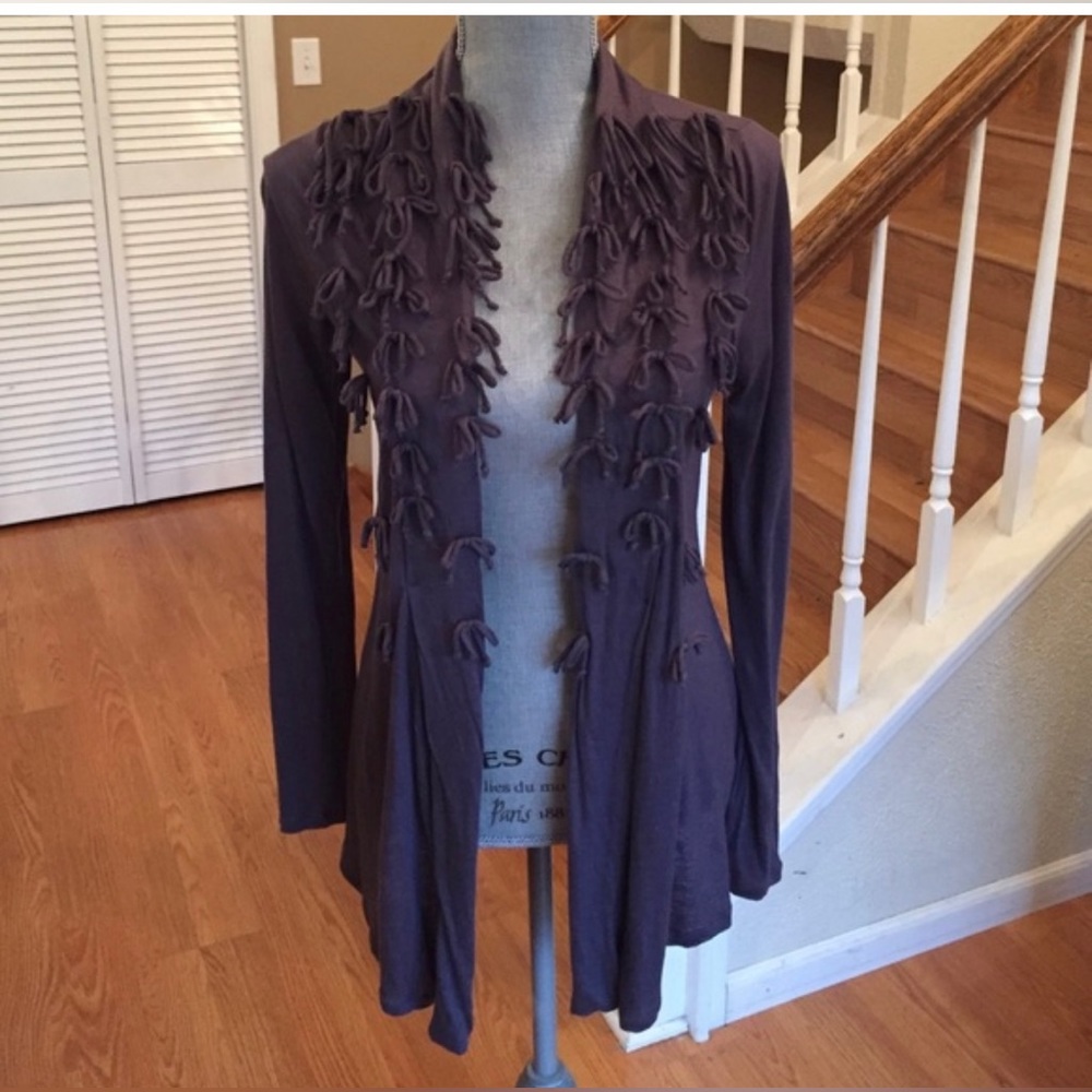 Gorgeous Anthropologie Deletta purple cardigan